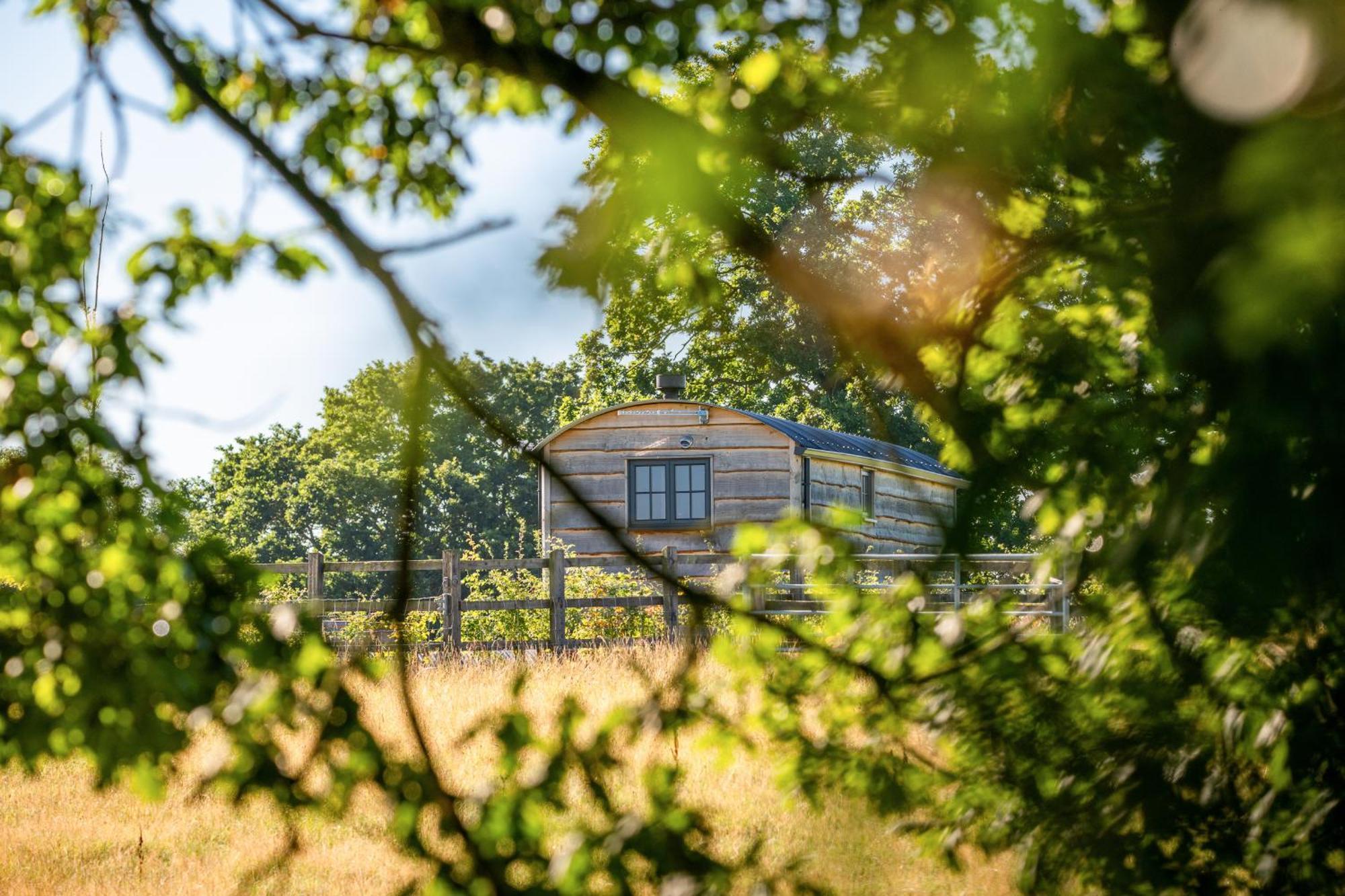 Monkwood Shepherds Hut - Ockeridge Rural Retreats Вустер Екстер'єр фото